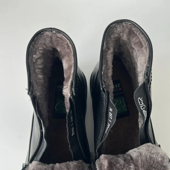 Fretz‎ Black Leather Sohle Men's Boots NWT - 9.5 - Picture 9 of 13